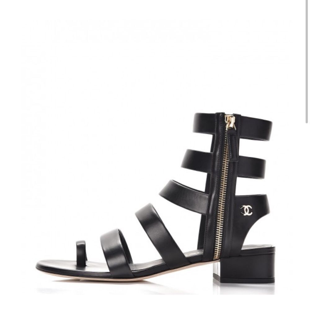Chanel Calfskin Gladiator Sandals